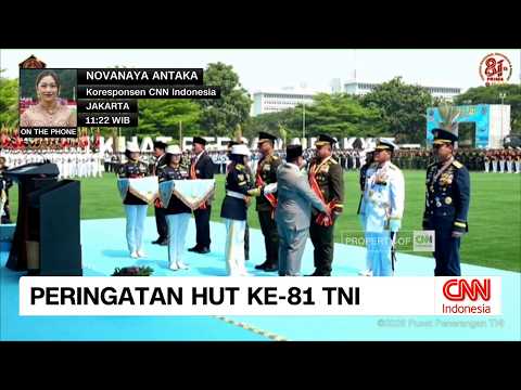 HUT Ke-81 TNI: Upacara Dipimpin Presiden Prabowo Subianto