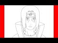 How To Draw Itachi Uchiha From Naruto - Step By Step Drawing