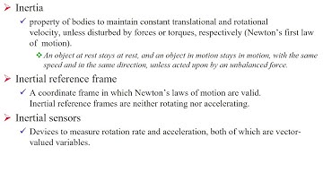 2. Intro to inertial navigation: inertial navigation and measurements