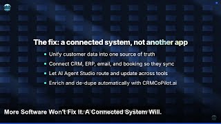 More Software Won't Fix It. A Connected System Will. [Shorts] | CRM Experts Online