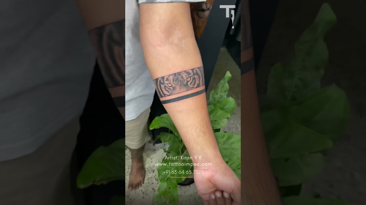 Tiger Hand Band Tattoo | Tattoos, Band tattoo, Clock tattoo