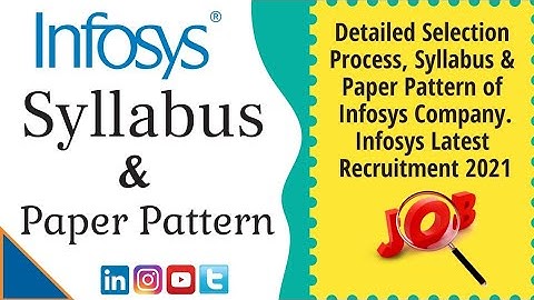 Infosys Recruitment 2021 | Selection Process | Detailed Latest Syllabus | Infosys Exam Pattern 2020