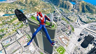 GTA 5 SPIDERMAN EPIC MOMENTS | GTA V CRAZY MOMENTS WITH 4K COMPILATIONS ( Euphoria Ragdolls ) eps127