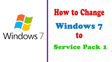 How to change windows 7 to service pack 1 | how to convert windows 7 to sp1 or sp2