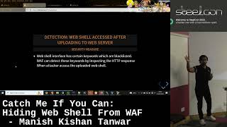 Catch Me If You Can: Hiding Web Shell From WAF by Manish Kishan Tanwar