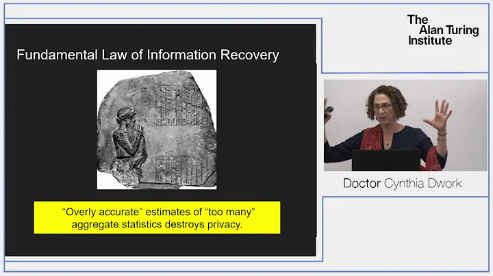 Turing Lecture: Dr Cynthia Dwork, Privacy-Preservi...