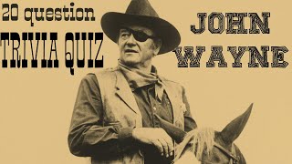 JOHN WAYNE - 20 Questions TRIVIA QUIZ about the Duke  {ROAD TRIpVIA- ep:163] screenshot 1