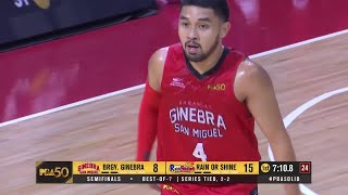 BRGY. GINEBRA vs RAIN OR SHINE | SMART PLAYS OF QUARTERS 1 & 2 | PBA SEASON 50 COMMISSIONER’S CUP