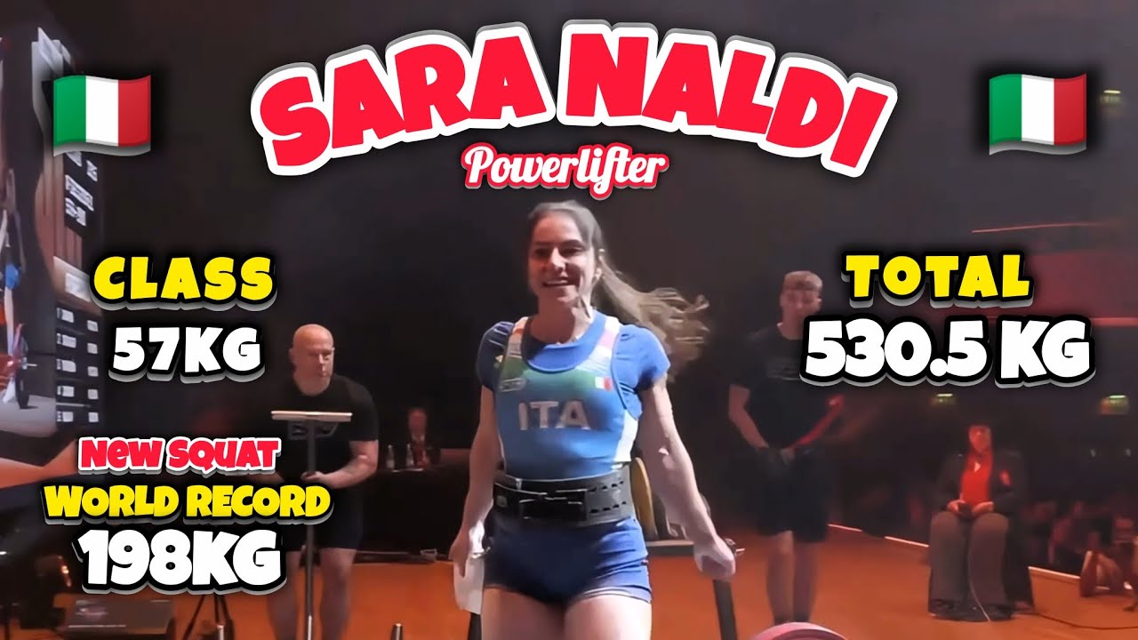САРА НАЛДИ - SBD Всего = 530,5 КГ - Класс 57 КГ 🇮🇹