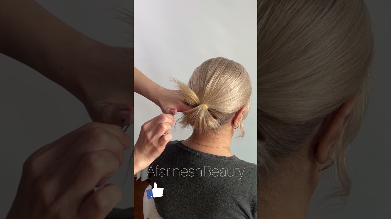 How to Twist + Tie = The Perfect Soft Bun
