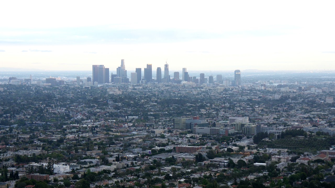 Los Angeles Skyline - Copyright Free Stock Footage Video Clip
