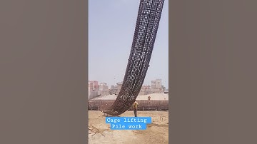 cage lifting for pile work |Bridge work | concerte #bridgework #concerte #cage #cleaning #augar