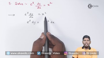 Method of Variables Separable Problem No 3 - Differential Equations - Diploma Maths II