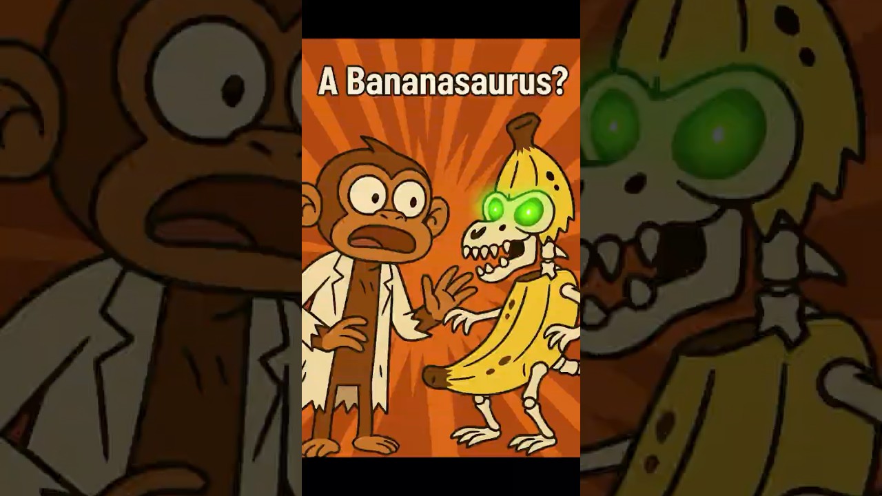 Bananasaurus Teaser | Creepy Cartoon Dinosaur Chaos 🦴🍌