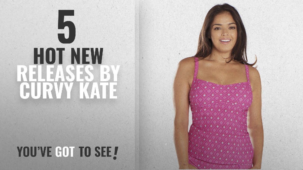 Hot New Curvy Kate Women Clothing [2018]: Curvy Kate Junior's Revive Tankini, Pink Print, 38D