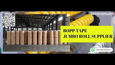 BOPP TAPE JUMBO ROLL LOADING
