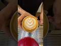 Mesmerizing tulip latte art ASMR #coffee #latteart #satisfying