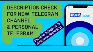 Description check for  New Telegram channel & new personal Telegram ID#newcontract