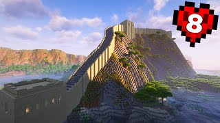 I build the Great Wall in Minecraft Hardcore | World Wonders Number 7