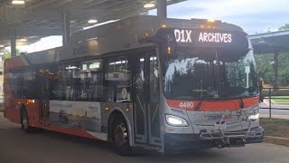 WMATA Metrobus 2020 New Flyer XD40 4490 On Route D1X (Formerly 36) [NEW ROUTE]