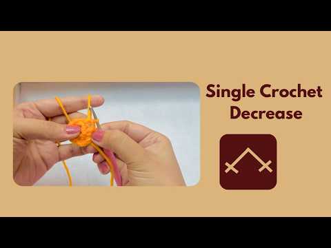 How to make single crochet decrease?(dec) - For beginners