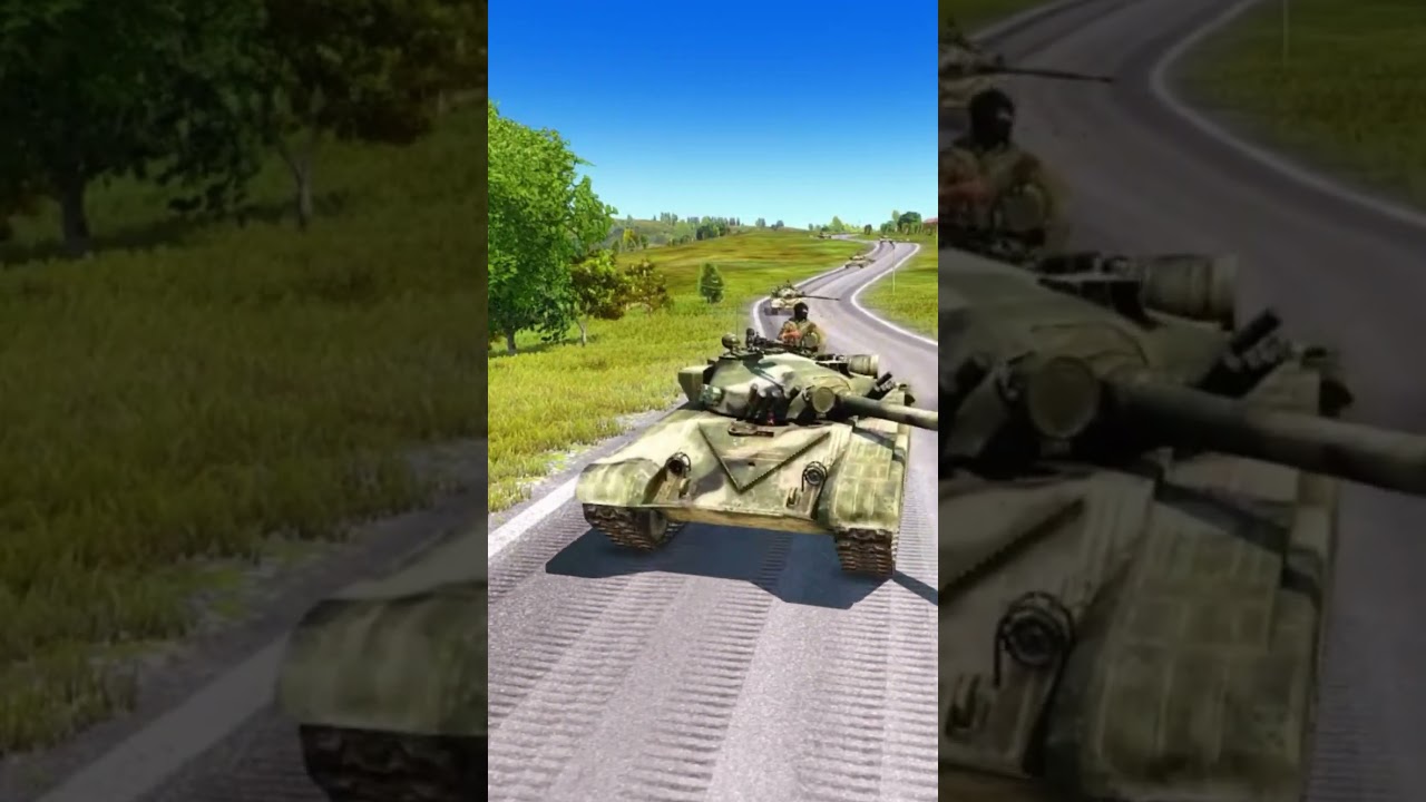 Российский танковый конвой