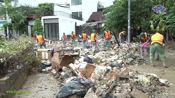 500 sĩ quan, chiến sĩ Sư đoàn 968, QK4  sát cánh cùng nhân dân TP. Huế khắc phục hậu quả lũ lụt