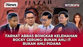 Download Lagu Roy Cs Pilih Rocky Gerung Sebagai Saksi Ahli. Farhat: Dia Ngga Ngerti IT dan Pidana | iNTERUPSI 29/1 MP3