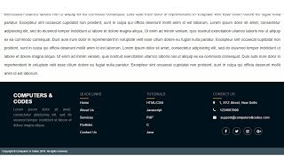 How to make Responsive Footer using Html and Css | Computer Conversation