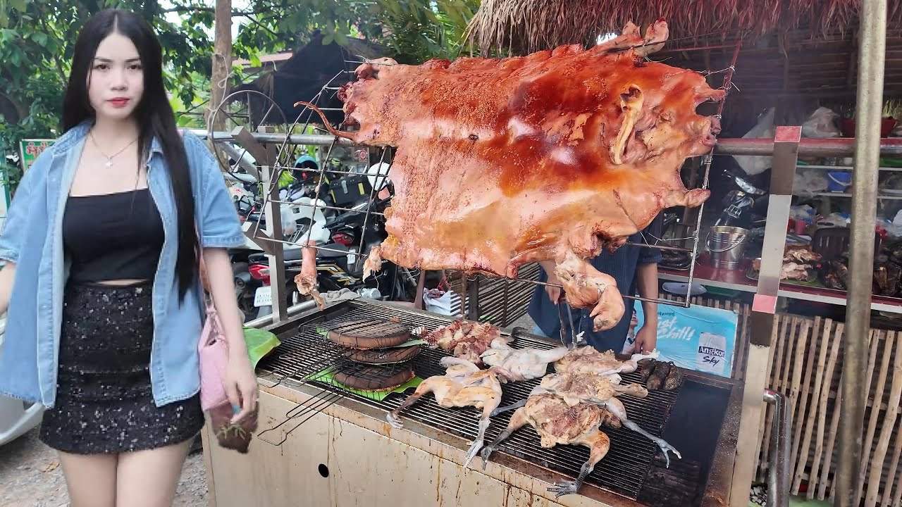 Amazing Popular! Cambodian STREET FOOD Tour in Siem Reap 2025 - Countryside Food at Preah Dak