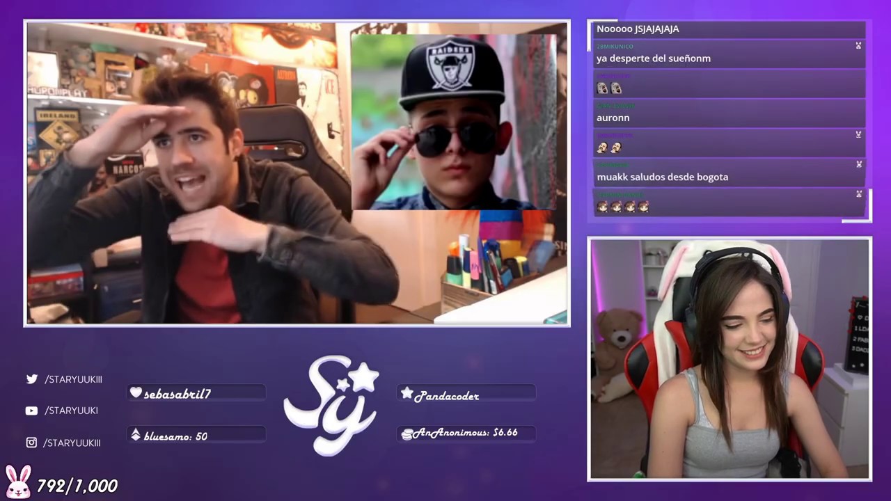 buuu te asusto XD, staryuuki reacciona a auronplay