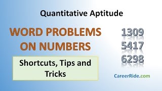 Problems on Numbers - Shortcuts & Tricks for Placement Tests, Job Interviews & Exams