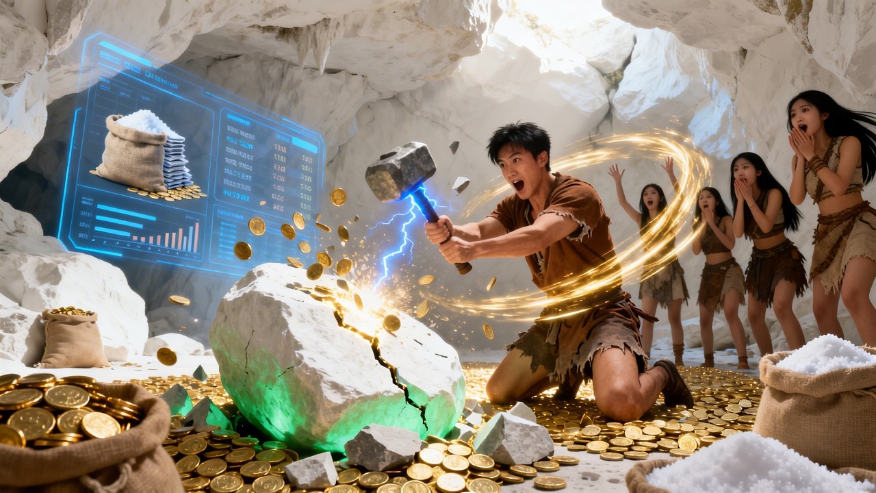 في زمن المجاعة، فقير مُهان حصل على نظام ملح، فأصبح ثريًا وأحبته كل نساء القرية.