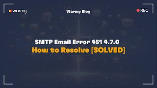 SMTP Email Error 451 4.7.0- How to Resolve [SOLVED]