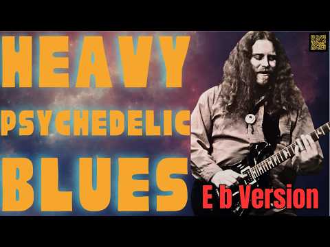 Heavy Psychedelic Blues (E Flat Version) | Guitar Backing Track in Eb