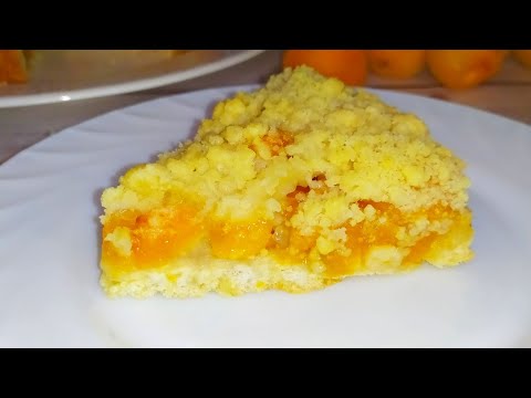 Видео рецепт Песочный пирог с абрикосами