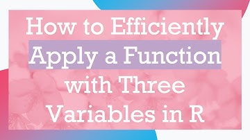 How to Efficiently Apply a Function with Three Variables in R