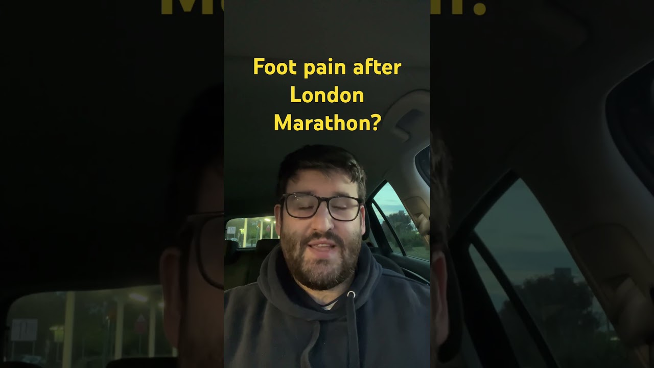 Foot pain after the marathon? 