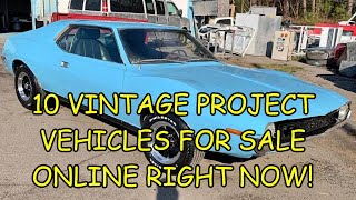 FIX-EM-UP FRIDAY! 10 Pre-1980 PROJECT CARS for Sale Across North America - Links to Listings Below