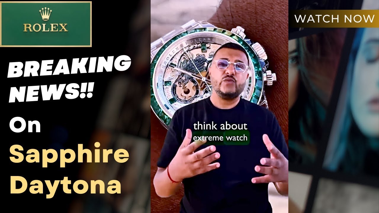 The Truth Behind The Most Expensive Sapphire Rolex Daytona In The World