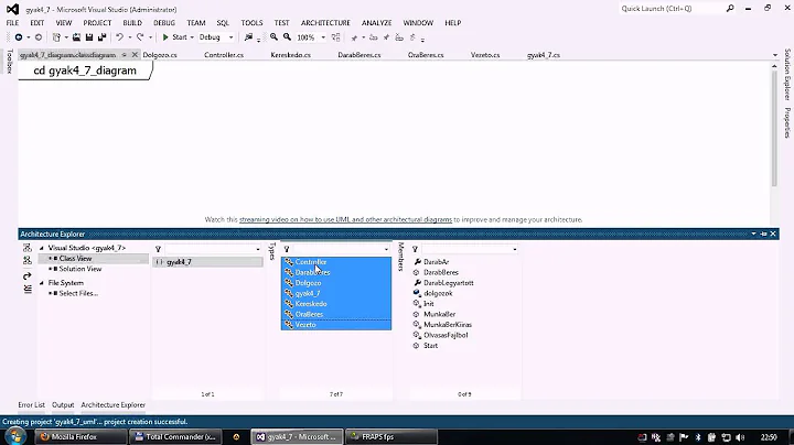 Visual Studio 2012 UML from code