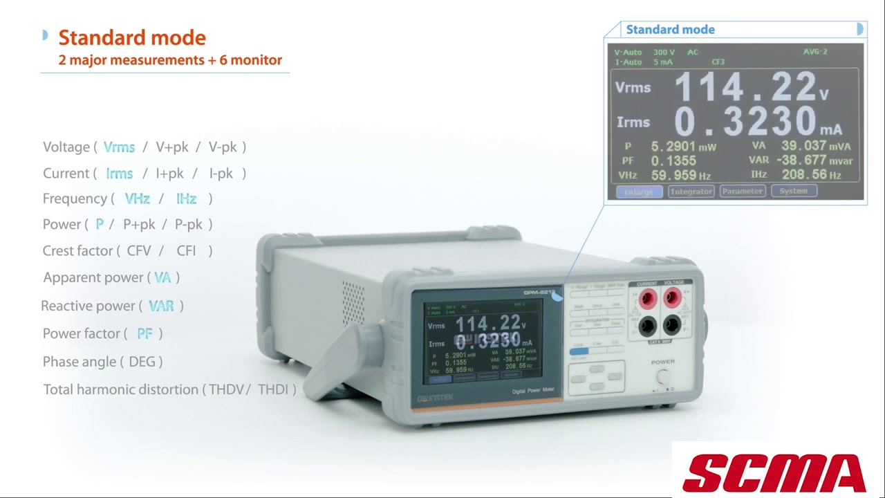 GW Instek GPM 8213 Digital Power Meter YouTube