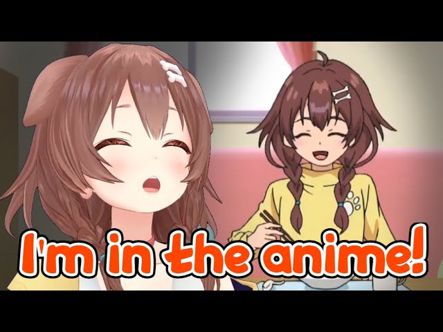 Korone Made a Cameo in an Anime! [Hololive]