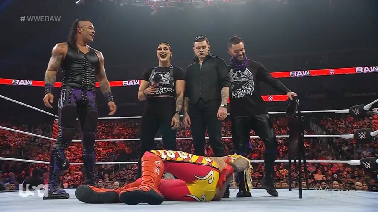 Judgement Day Destroys Rey Mysterio on Raw (Sept. 5, 2022)