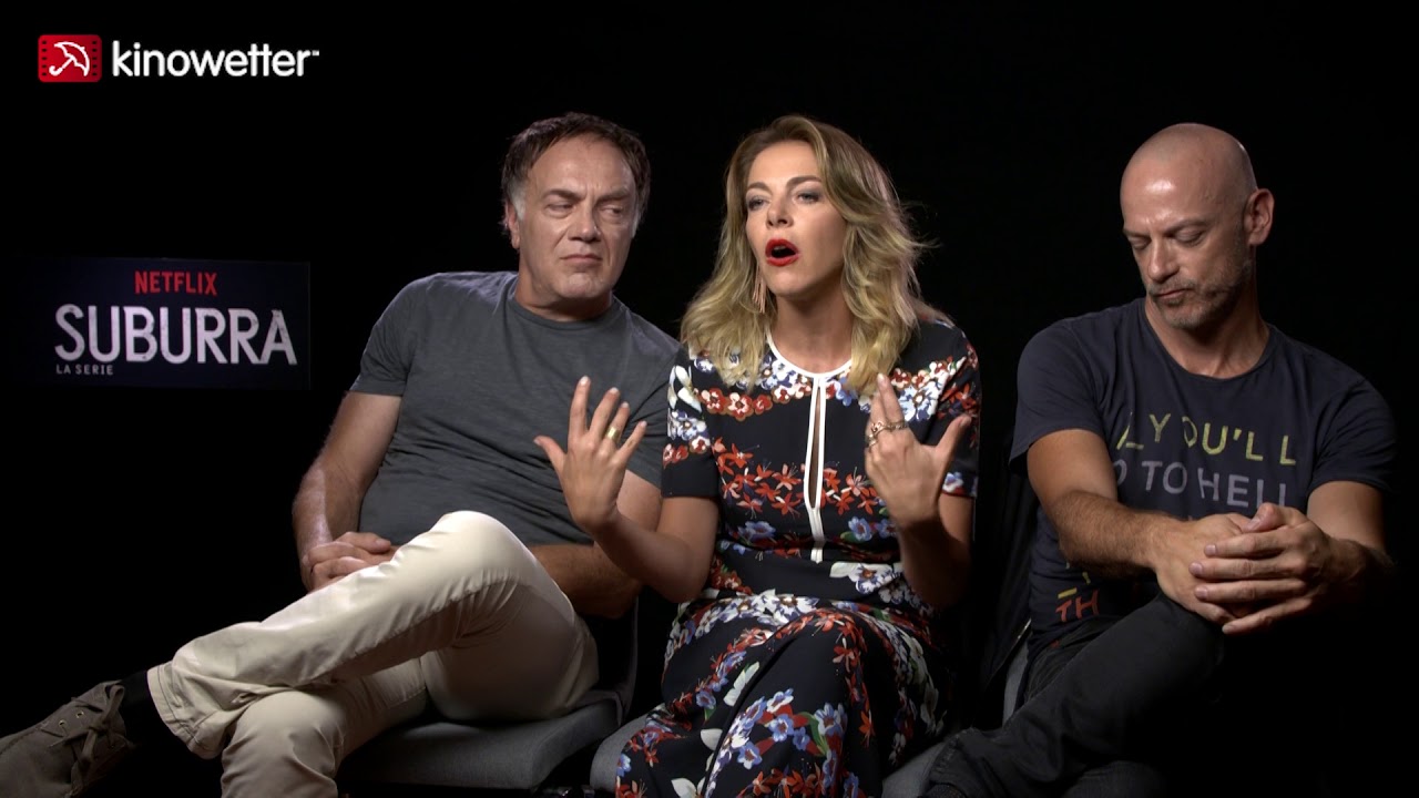 Interview Filippo Nigro, Claudia Gerini, Francesco Acquaroli  SUBURRA: LA SERIE