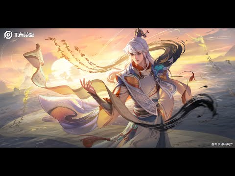 【叁乔居】《王者荣耀》弈星滕王阁序海报绘画过程Kings of Glory