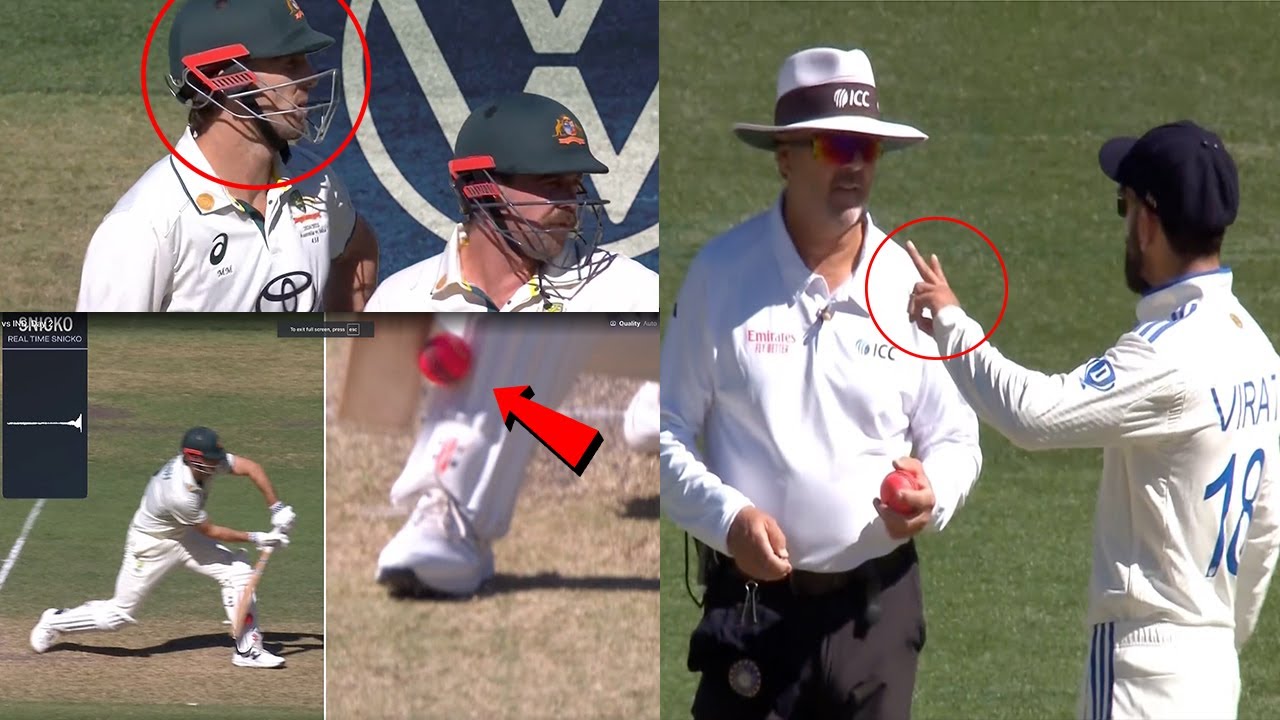 Virat Kohli Angry on Umpire When Mitchell Marsh given Not Out in 2nd ...
