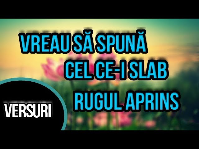 Rugul Aprins Vreau Să Spună Cel Ce I Slab Versuri Chords Chordify