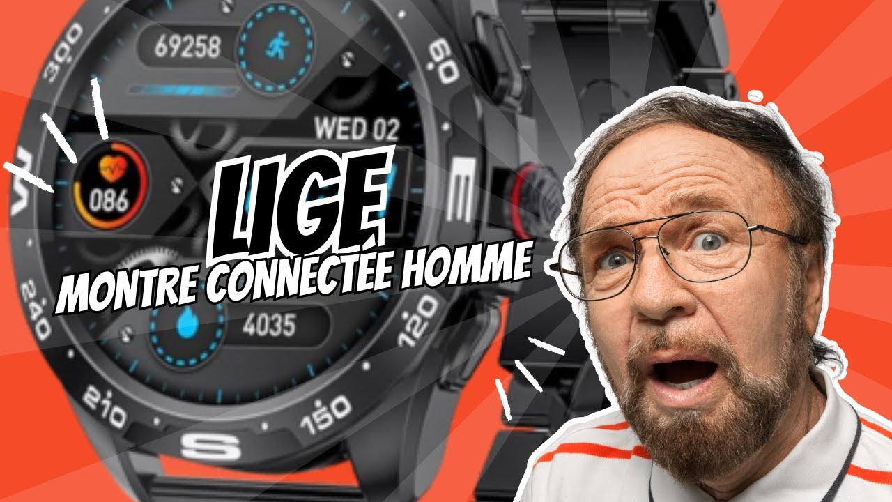 Militaire Montre Connectée Homme Avec 1,85'' Hd Grand Écran/Led Lampe/... pas cher