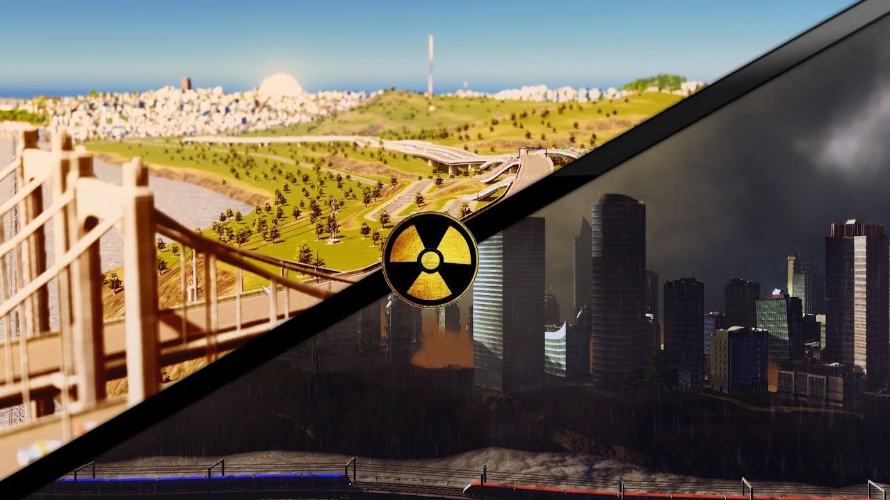 San Francisco VS Nuclear Bomb (Cities Skylines mod) - YouTube